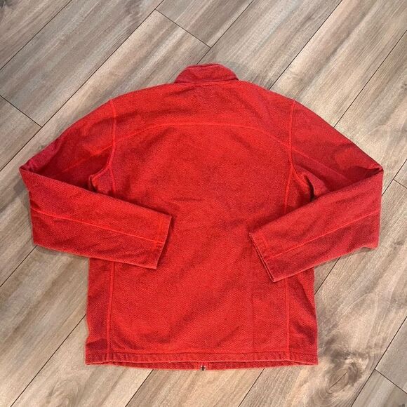 North Face Red Full‎ Athletic Zip Jacket Men Medium - Picture 6 of 6